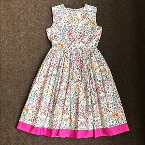 Oscar de la Renta Pink Sleeveless A-Line Sundress